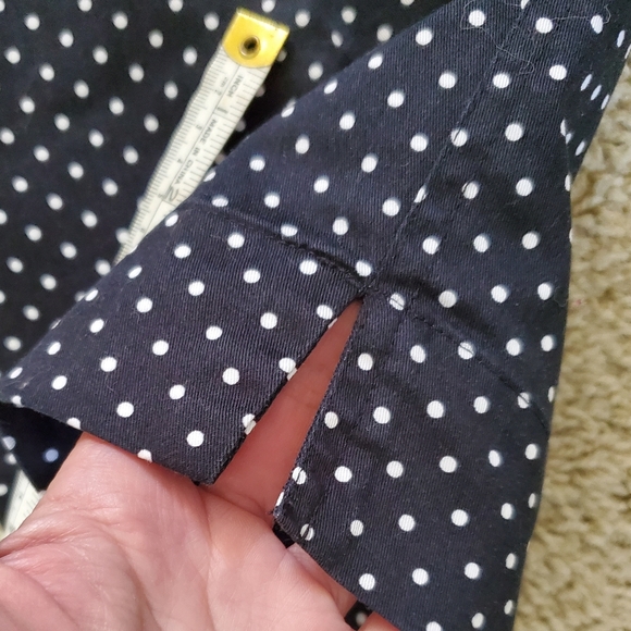 Lauren Ralph Lauren- Navy Polka-dot Pants, Size 16W - Picture 8 of 9